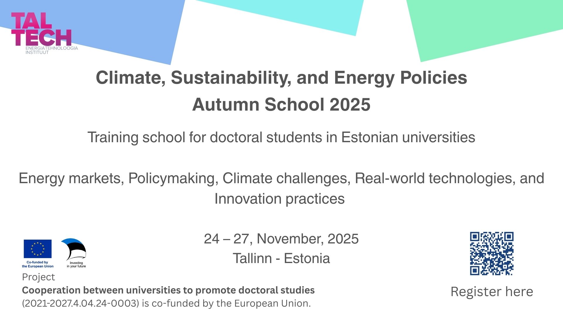 Autumn school poster